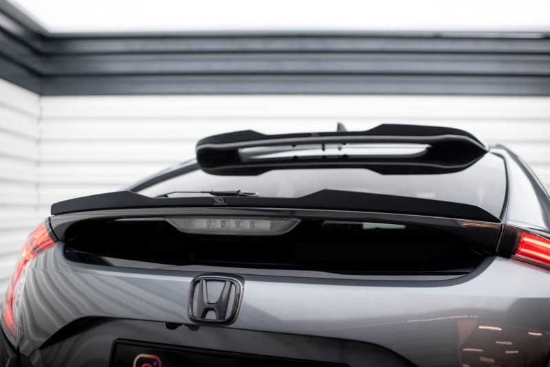 Maxton Niedriger Spoiler CAP für Honda Civic Sport Mk 10 schwarz Hochglanz HO-CI-10-SPORT-CAP2-G