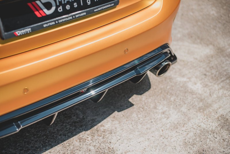 Maxton Diffusor Heck Ansatz V.3 für Ford Focus ST Mk4  schwarz Hochglanz FO-FO-4-ST-RS2-G