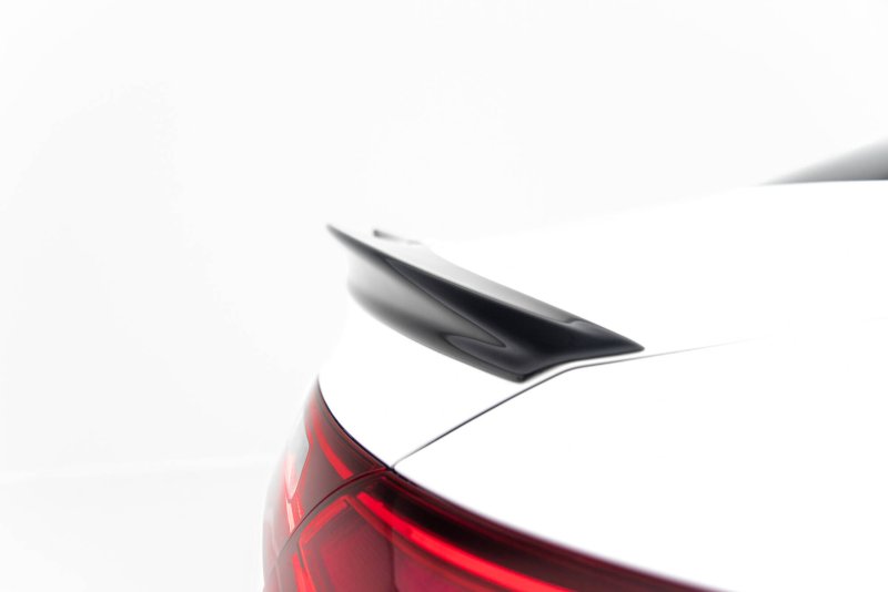 Maxton Spoiler CAP Abrisskante 3D Mercedes-Benz CLA Coupe C118 Facelift schwarz Hochglanz ME-CLA-118-CAP2-G