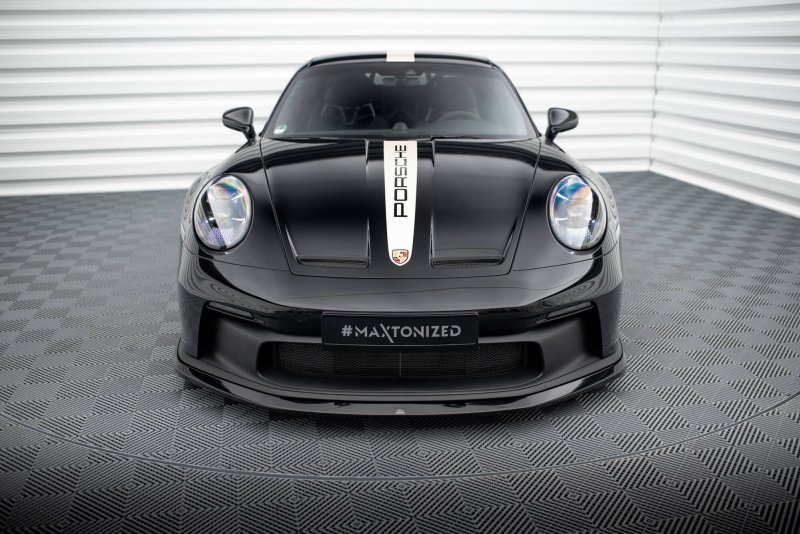Maxton Front Ansatz Porsche 911 992 GT3 schwarz Hochglanz PO-911-992-GT3-FD1-G