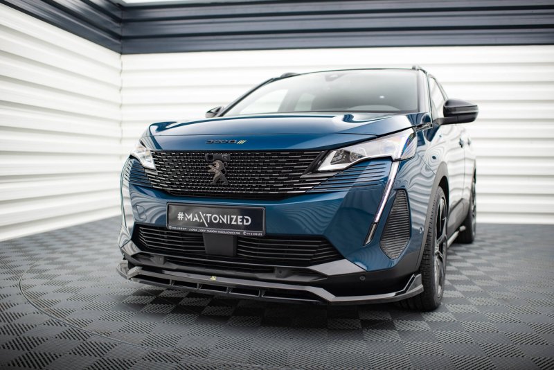 Maxton Front Ansatz Peugeot 3008 GT-Line Mk2 Facelift schwarz Hochglanz PE-3008-2F-GTLINE-FD1G+FD1R-G