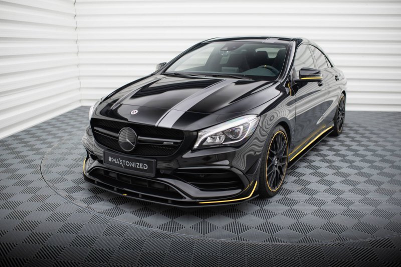 Maxton Street Pro Front Ansatz Mercedes-AMG CLA 45 Aero C117 Facelift MECLA117AMGAEROCNC-FD1BRB