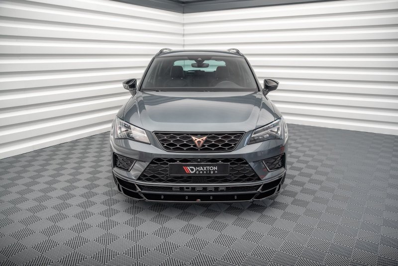 Maxton Front Ansatz V.2 für Cupra Ateca schwarz Hochglanz CU-AT-1-FD2-G