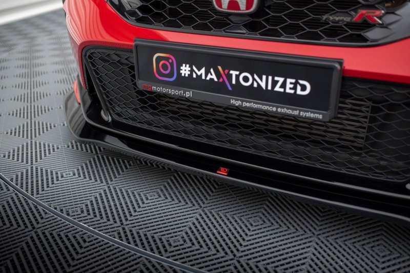 Maxton Front Ansatz V.1 für Honda Civic Type-R Mk 11 schwarz Hochglanz HO-CI-11-TYPE-R-FD1-G