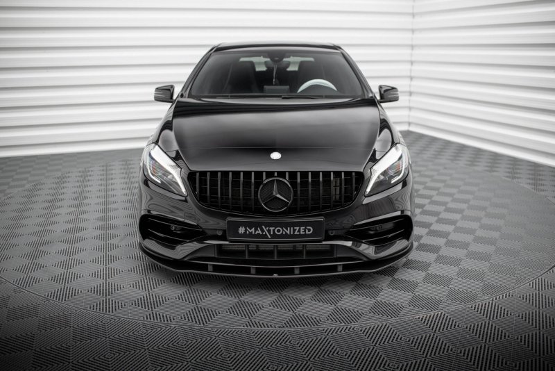 Maxton Street Pro Front Ansatz Mercedes-Benz A AMG-Line W176 Facelift MEA176FAMGLINECNC-FD1B