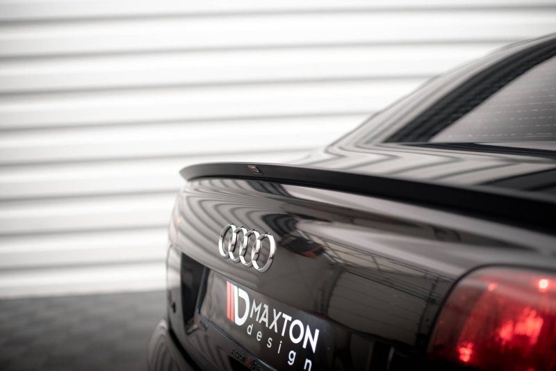 Maxton Spoiler CAP für Audi A4 Limousine S-Line B7 schwarz Hochglanz AU-A4-B7-S/S-LINE-CAP2-G