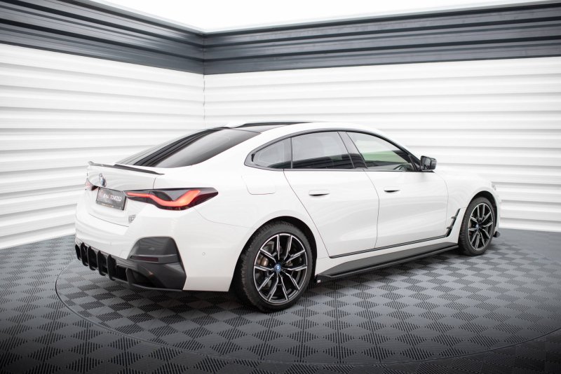 Maxton Seitenschweller Ansatz für V.1 für BMW i4 M-Paket G26 schwarz Hochglanz BM-I4-G26-MPACK-GC-SD1-G