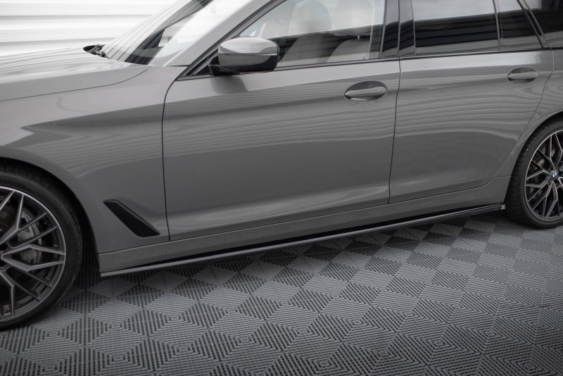 Maxton Seitenschweller Ansatz BMW 5er G30 / G31 Facelift schwarz Hochglanz BM-5-G31F-SD1-G