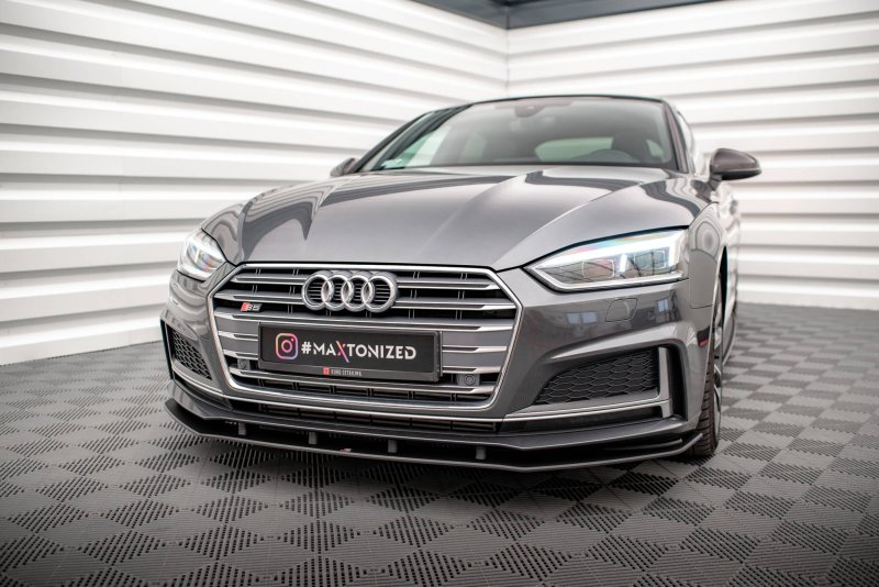Maxton Street Pro Front Ansatz für für Audi A5 S-Line / S5 Coupe / Sportback F5 AUS52CNC-FD1B