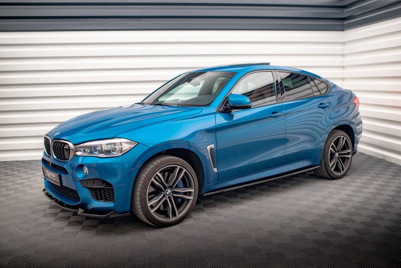 Maxton Seitenschweller Ansatz für BMW X6 M F86 schwarz Hochglanz BM-X6-F86-M-SD1-G