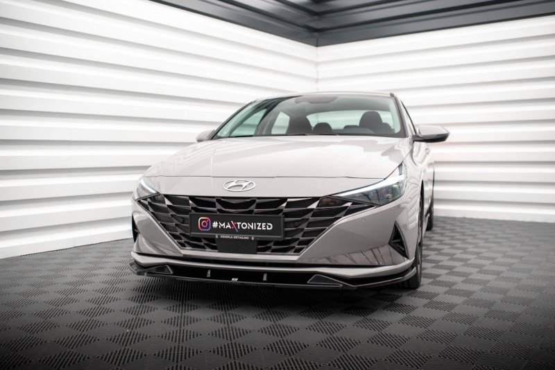 Maxton Front Ansatz für Hyundai Elantra Mk7 schwarz Hochglanz HY-EL-7-FD1-G
