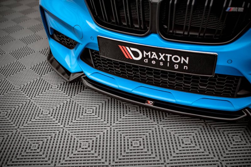 Maxton Front Ansatz V.2 für BMW M2 Competition F87 schwarz Hochglanz BM-2-87-M-COMP-FD2-G