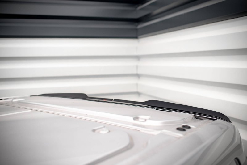 Maxton Spoiler CAP für Ford Transit Custom ST-Line Mk1 Facelift schwarz Hochglanz FO-TRC-1F-STLINE-CAP1-G