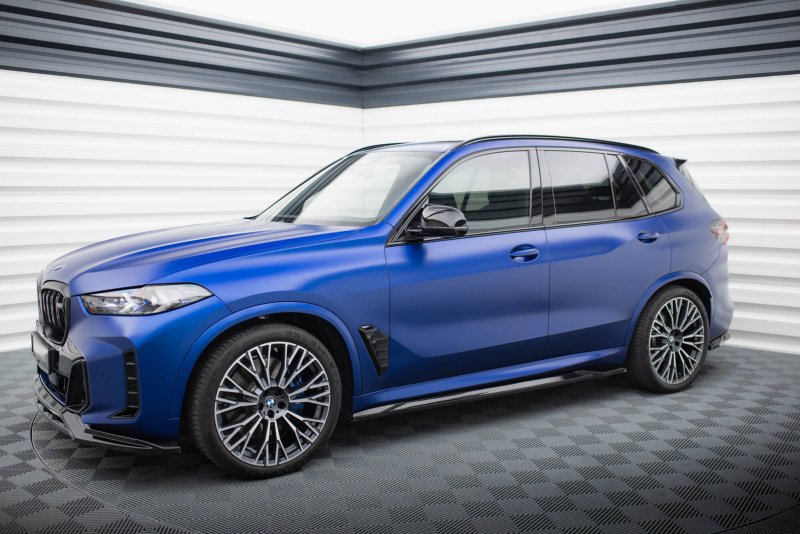 Maxton Seitenschweller Ansatz V.1 BMW X5 M-Paket G05 Facelift schwarz Hochglanz BM-X5-05F-MPACK-SD1-G