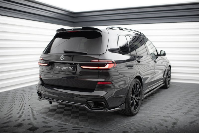 Maxton Spoiler CAP Abrisskante 3D BMW X7 M-Paket G07 schwarz Hochglanz BM-X7-07F-MPACK-CAP1-G