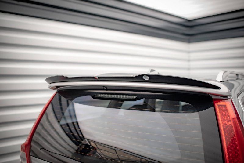 Maxton Spoiler CAP V.2 für  Volvo V70 Mk3 schwarz Hochglanz VO-V70-3-CAP2-G