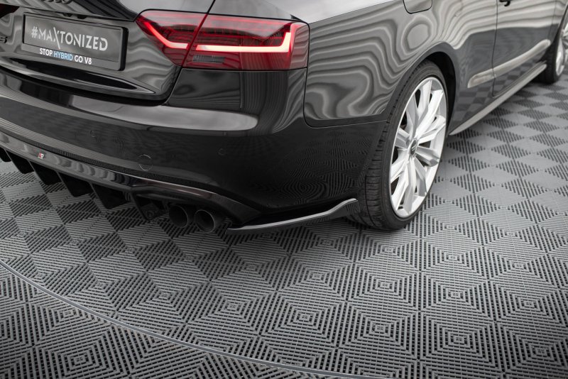 Maxton Heck Ansatz Flaps Diffusor V.2 Audi S5 / A5 S-Line Coupe / Cabriolet 8T schwarz Hochglanz AU-S5-1-RSD2-G