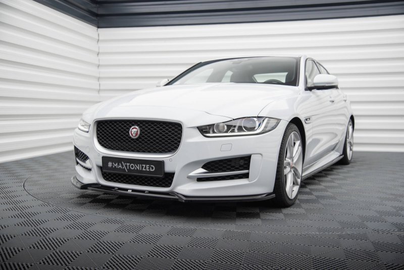 Maxton Front Ansatz V.2 Jaguar XE R-Sport X760 schwarz Hochglanz JA-XE-1-RSPORT-FD2-G