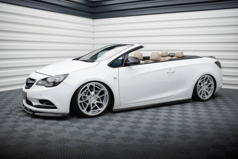 Maxton Seitenschweller Ansatz Opel Cascada schwarz Hochglanz OP-CA-1-SD1-G