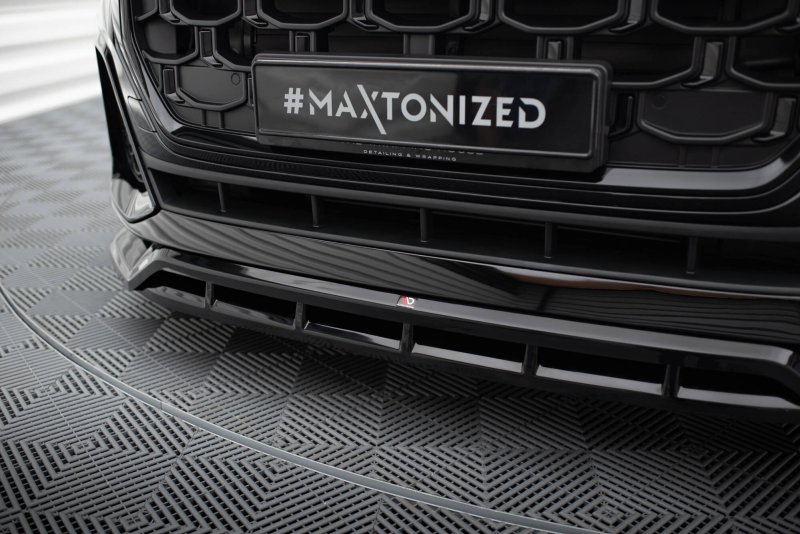 Maxton Front Ansatz Audi SQ8 / Q8 S-Line Mk1 Facelift schwarz Hochglanz AU-Q8-1F-SLINE-FD1G+FD1R-G