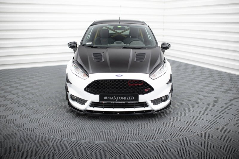 Maxton Front Ansatz V.4 Ford Fiesta ST Mk7 Facelift schwarz Hochglanz FO-FI-7F-ST-FD4-G