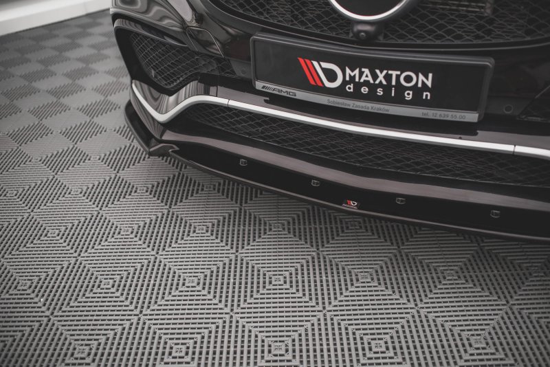 Maxton Front Ansatz V.1 für Mercedes-Benz GLE 63 AMG C292 schwarz Hochglanz ME-GLE-C292-AMG-FD1-G