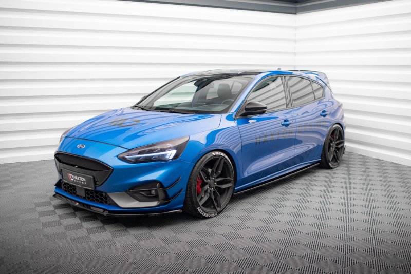 Maxton Seitenschweller Ansatz V.2 Ford Focus ST / ST-Line Mk4 schwarz Hochglanz FO-FO-4-STLINE-SD2-G