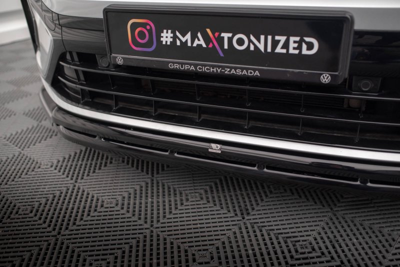 Maxton Front Ansatz für Volkswagen Taigo R-Line Mk1 schwarz Hochglanz VW-TA-1-RLINE-FD1G+FD1R-G