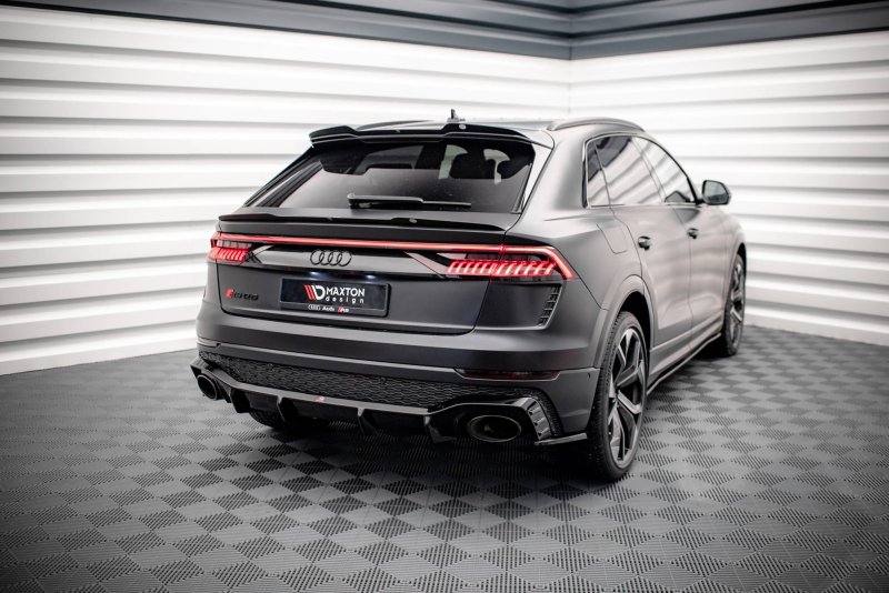 Maxton Heck Ansatz Flaps Diffusor V.2 für Audi RSQ8 Mk1 schwarz Hochglanz AU-RSQ8-1-RSD2-G