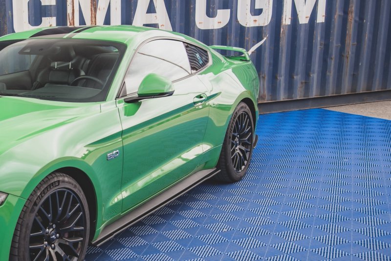 Maxton Street Pro Heck Ansatz Flaps Diffusor V.1 für Ford Mustang GT Mk6 Facelift FOMU6FGTCNC-RSD1BRB