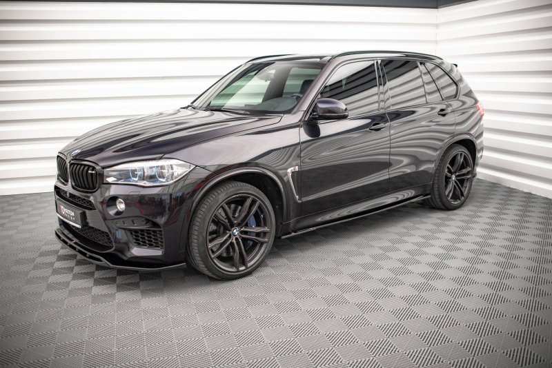 Maxton Seitenschweller Ansatz für BMW X5 M F15 schwarz Hochglanz BM-X5M-15-SD1-G