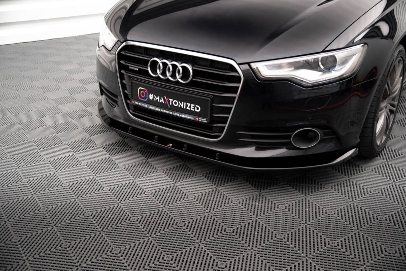 Maxton Front Ansatz V.3 Audi A6 C7 schwarz Hochglanz AU-A6-C7-FD3-G