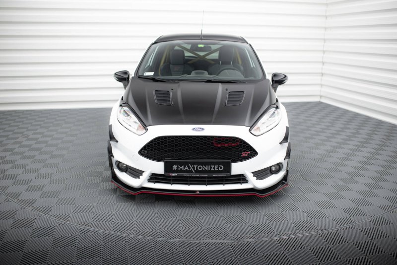 Maxton Front Ansatz V.5 Ford Fiesta ST Mk7 Facelift schwarz Hochglanz FO-FI-7F-ST-FD5-G