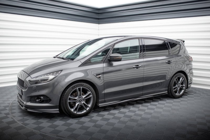 Maxton Seitenschweller Ansatz Ford S-Max ST-Line Mk2 schwarz Hochglanz FO-SMAX-2-STLINE-SD1-G