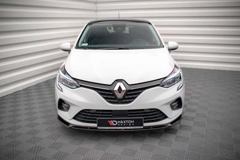 Maxton Front Ansatz V.2 für Renault Clio Mk5 schwarz Hochglanz RE-CL-5-FD2-G