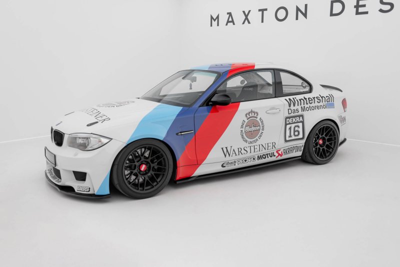 Maxton Seitenschweller Ansatz BMW 1er M Coupe E82 schwarz Hochglanz BM-1-82-M-SD1-G