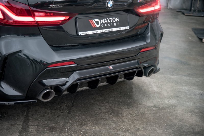 Maxton Diffusor Heck Ansatz V.1 für BMW 1er F40 M-Paket/ M135i schwarz Hochglanz BM-1-40-MPACK-RS1-G