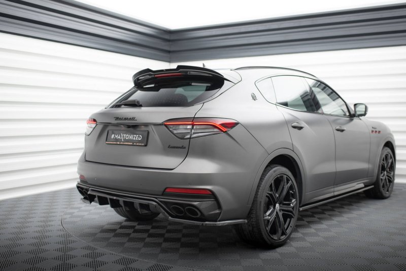 Maxton Mittlerer Cup Diffusor Heck Ansatz Maserati Levante Trofeo Mk1 schwarz Hochglanz MS-LE-1-TR-RD1G+RD2-G