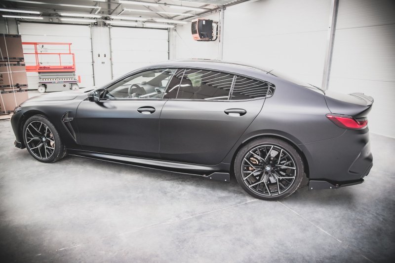 Maxton Seitenschweller Ansatz + Flaps  V.1 BMW M8 Gran Coupe F93 / 8 Gran Coupe M-Paket G16 BM-M8-G16-GC-SD1G+S