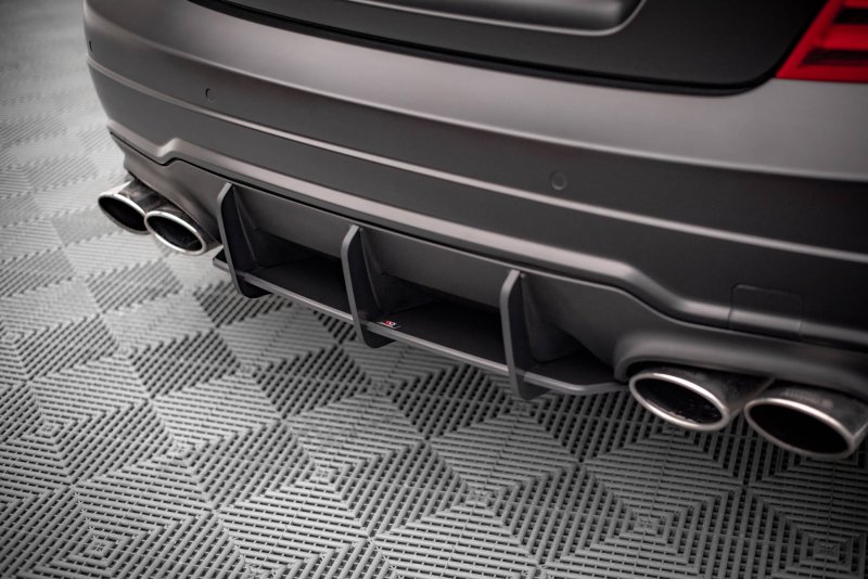 Maxton Street Pro Heckschürze für Mercedes-Benz C Coupe AMG-Line C204 MEC204FAMGLINECCNC-RS1BRB