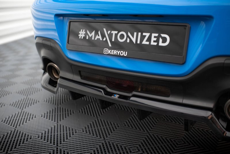 Maxton Mittlerer Cup Diffusor Heck Ansatz V.1 Toyota GR86 Mk1 schwarz Hochglanz TO-GR86-1-RD1G+RD4-G