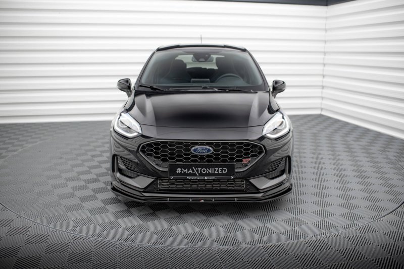 Maxton Front Ansatz V.2 Ford Fiesta ST / ST-line Mk8 Facelift schwarz Hochglanz FO-FI-8F-ST-FD2-G