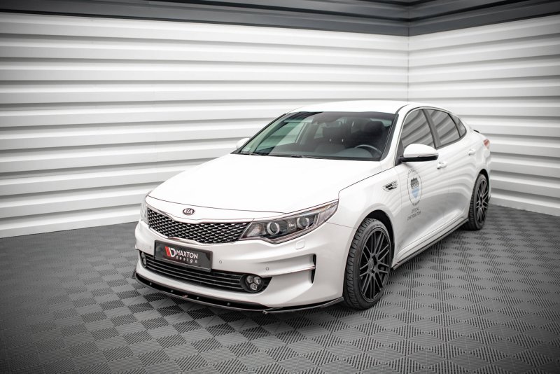 Maxton Front Ansatz V.2 für Kia Optima Mk4 schwarz Hochglanz KI-OP-2-FD2-G