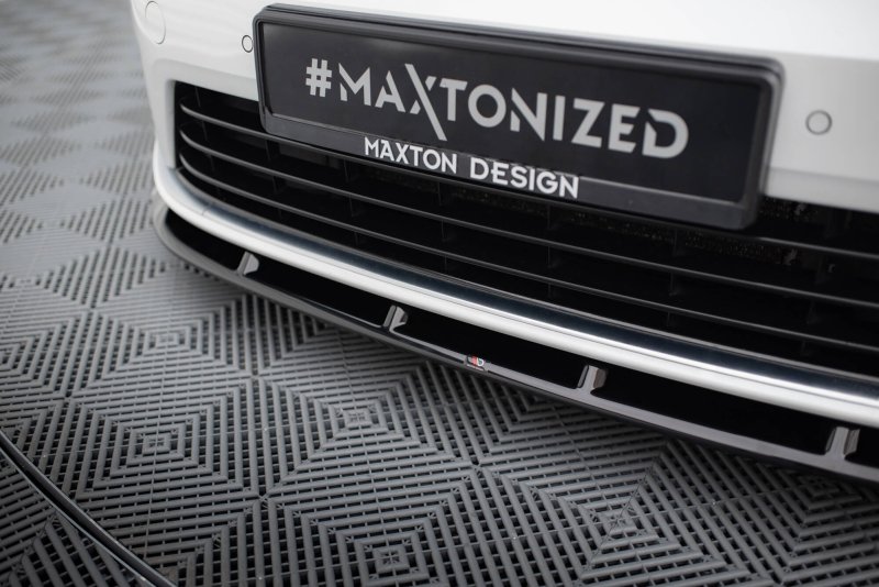 Maxton Front Ansatz V.6 VW Golf R / R-Line Mk7 schwarz Hochglanz VW-GO-7-R-FD6-G