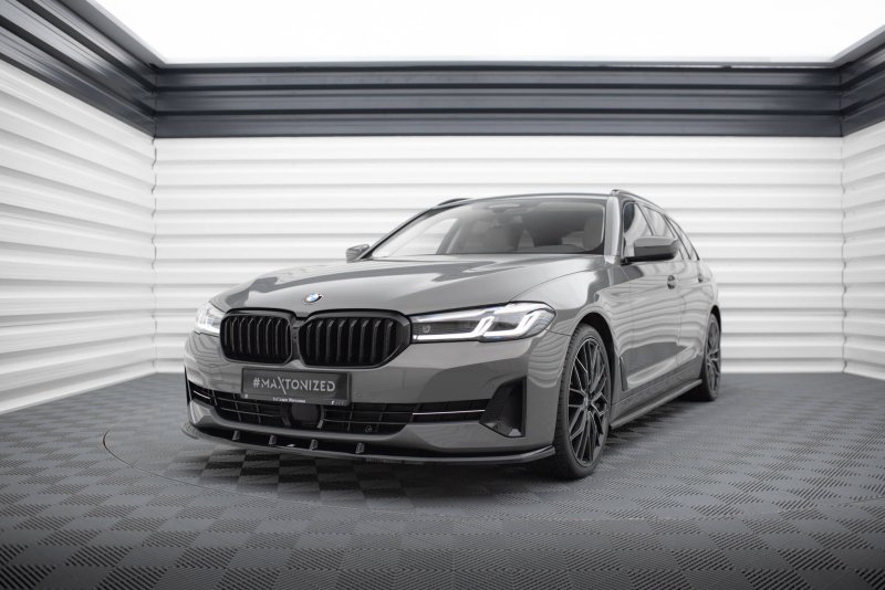 Maxton Front Ansatz V.1 BMW 5er G30 / G31 Facelift schwarz Hochglanz BM-5-G31F-FD1-G