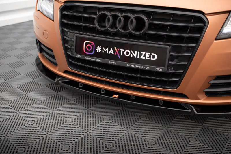 Maxton Front Ansatz V.2 Audi A7 C7 schwarz Hochglanz AU-A7-C7-FD2-G