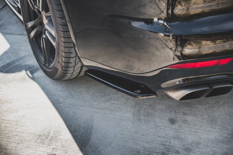 Maxton Heck Ansatz Flaps Diffusor für Porsche Panamera Turbo 970 Facelift schwarz Hochglanz PO-PA-970-T-RSD1-G