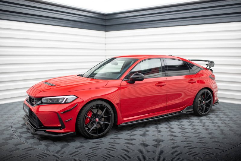 Maxton Seitenschweller Ansatz für V.1 für Honda Civic Type-R Mk 11 schwarz Hochglanz HO-CI-11-TYPE-R-SD1-G
