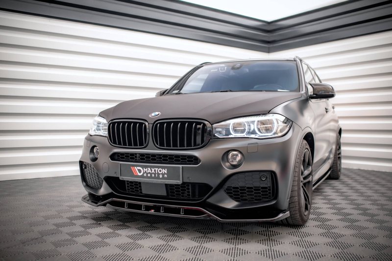 Maxton Front Ansatz V.2 BMW X5 M-Paket F15 schwarz Hochglanz BM-X5-15-M-FD2G+FD2R-G