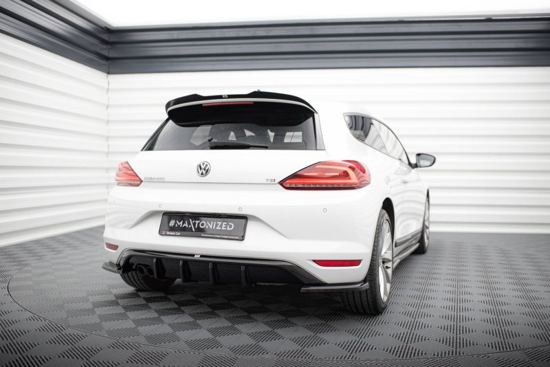 Maxton Spoiler CAP Abrisskante VW Scirocco Mk3 Facelift schwarz Hochglanz VW-SC-3F-CAP1-G